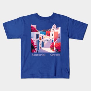 Santorini, Greece Kids T-Shirt